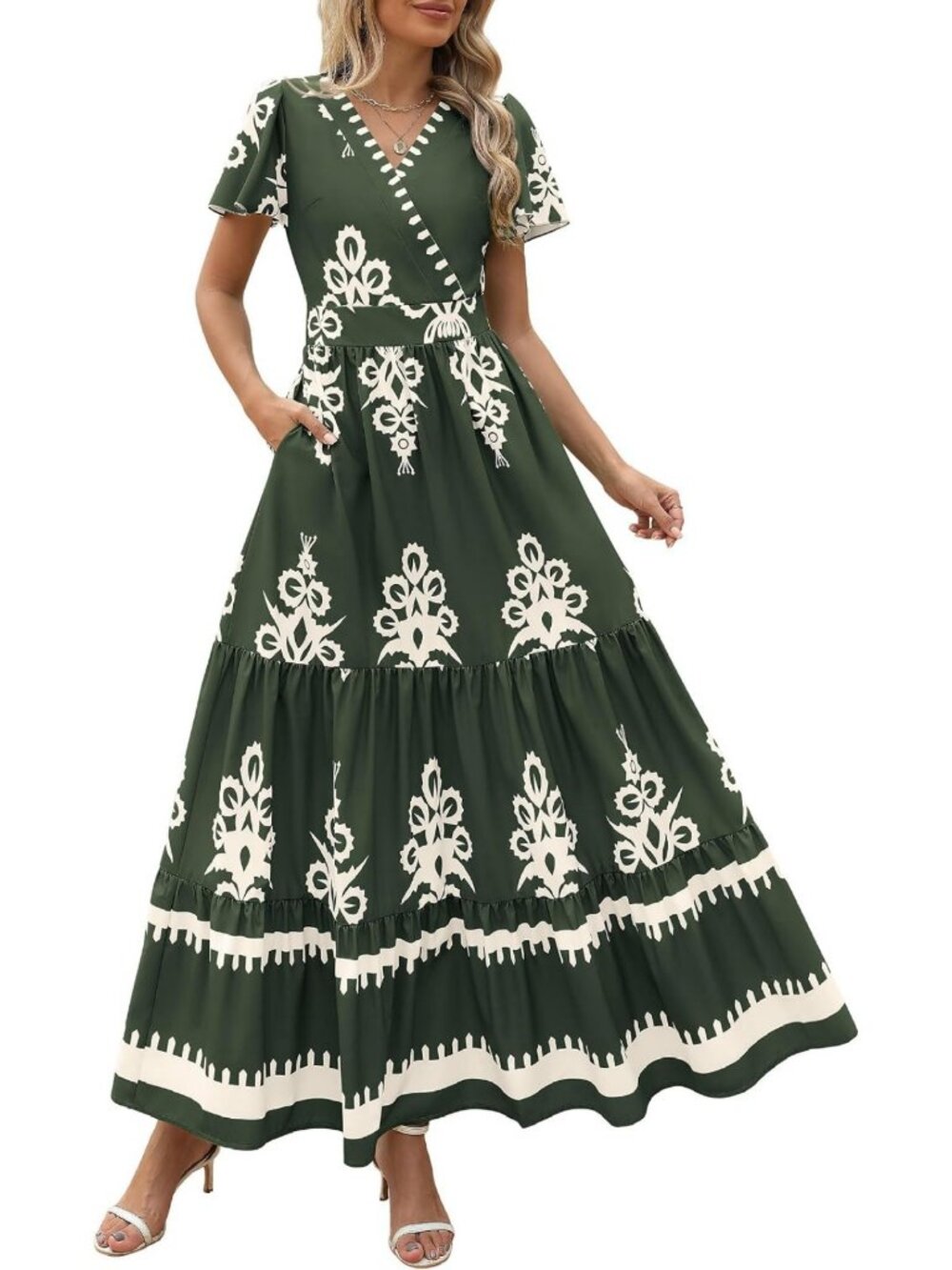 Floral Boho Maxi Dress for Women | Summer Beach Dress | Casual Elegant Style